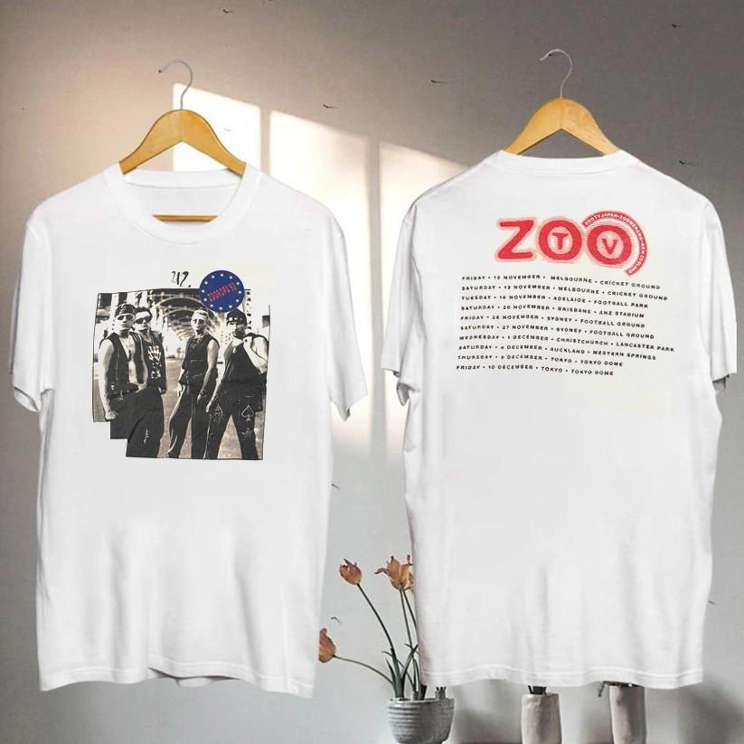 

New Vintage 1993 U2 Zoo Tv Gift For Fans Unisex S-5Xl Shirt Ss1962 XL