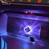 Car Interior USB Ambient Atmosphere Light LED Decorative Signal Lights Auto Reading Lamp Decorations Diamond Triangle