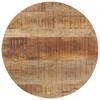 Set of 2 Side Tables Raw Mango Wood