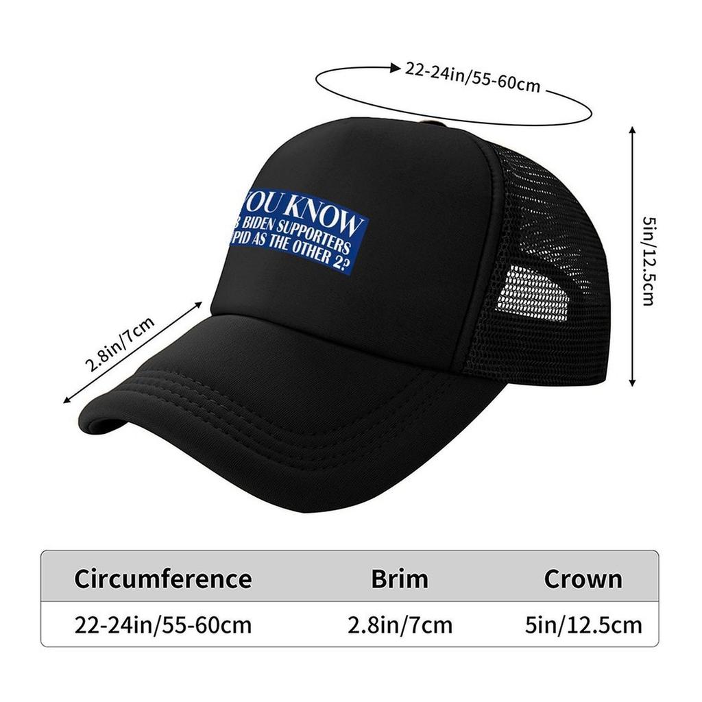 Did You Know 1 Out Of 3 Biden Supporters Are As Stupid As The Other 2 Baseball Cap Golf Hat Visor For Women Men's
