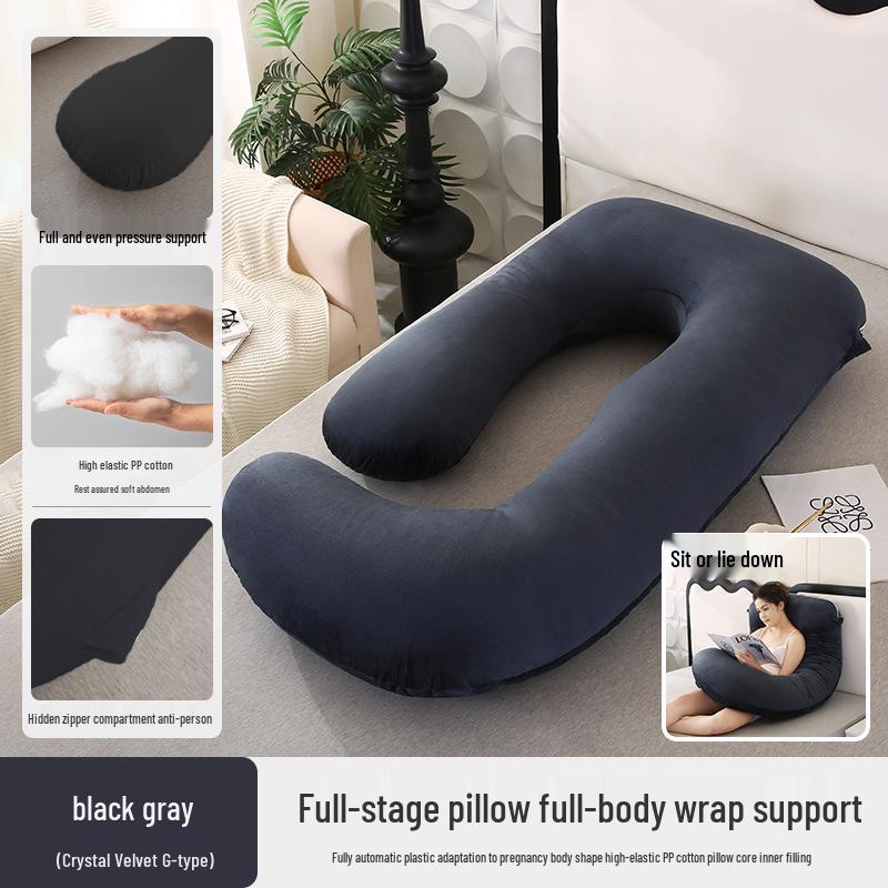 Pregnancy Support Pillow: G, U & L Shapes for Side Sleeping & Back Support