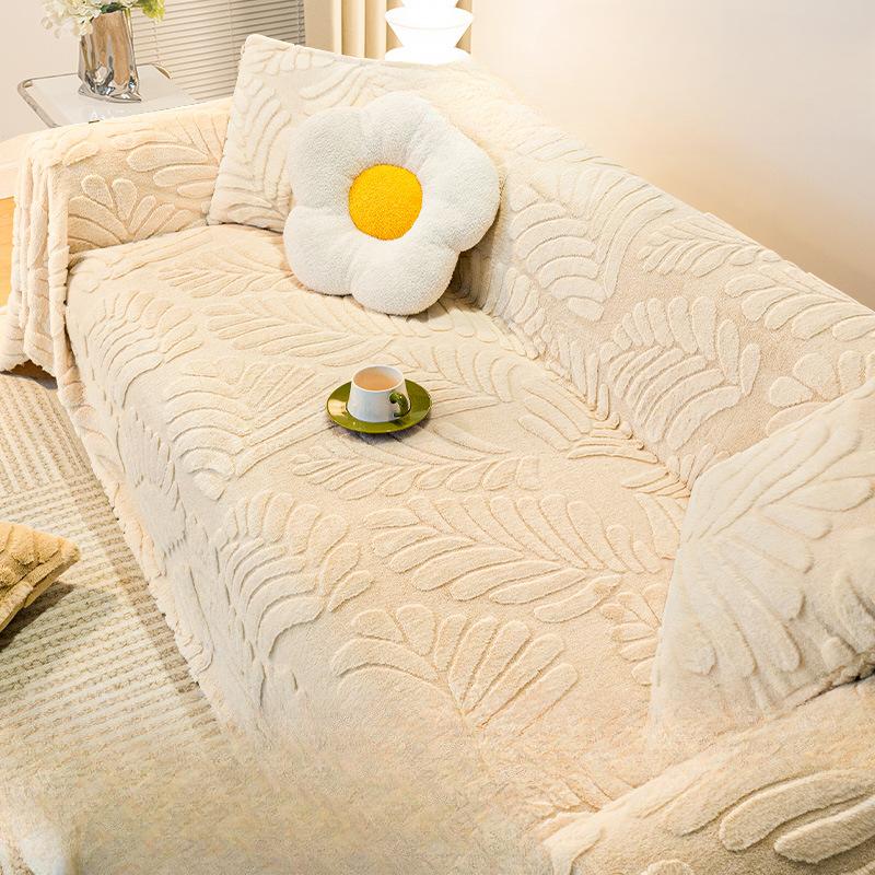 Winter Thickened Rabbit Plush Sofa Cover Cloth A Whole Piece of Full Covered Cover Towel Sofa Cover
