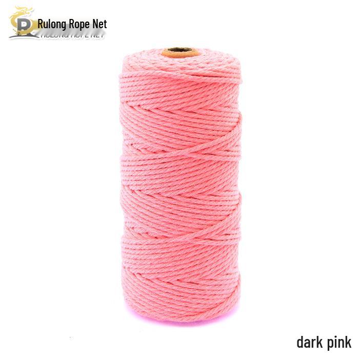 3mm Color Cotton Rope for DIY Handmade Tapestry, Weaving, and Drawstring Projects