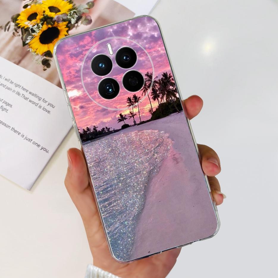 For Huawei Mate 50 Pro Case Stylish Butterfly Flowers Soft Slim Fundas Phone Case For Huawei Mate 50 Mate50 Pro Back Cover Coque