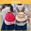 Preschool Cotton Children Backpack Cartoon Fruit Hat Durable School Stitching