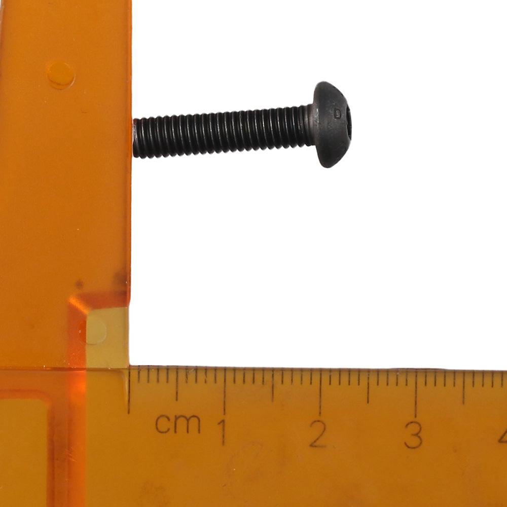 4pcs Carbon Steel Grade 10.9 Hex Socket Reverse Black Hex Bolt Left Hand Thread Screw