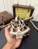 Nautical Brass Working Sextant With Two Telescope, Antique Maritime Navigational Instrument With wooden box, Navigational Sextant,