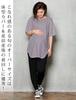 Sweet Mommy Maternity Nursing Big Nursing Round Short Heathered Gray [Sweet Mommy] Tops, Clothes, T-Shirt, Mouth, Slit, Sleeves,