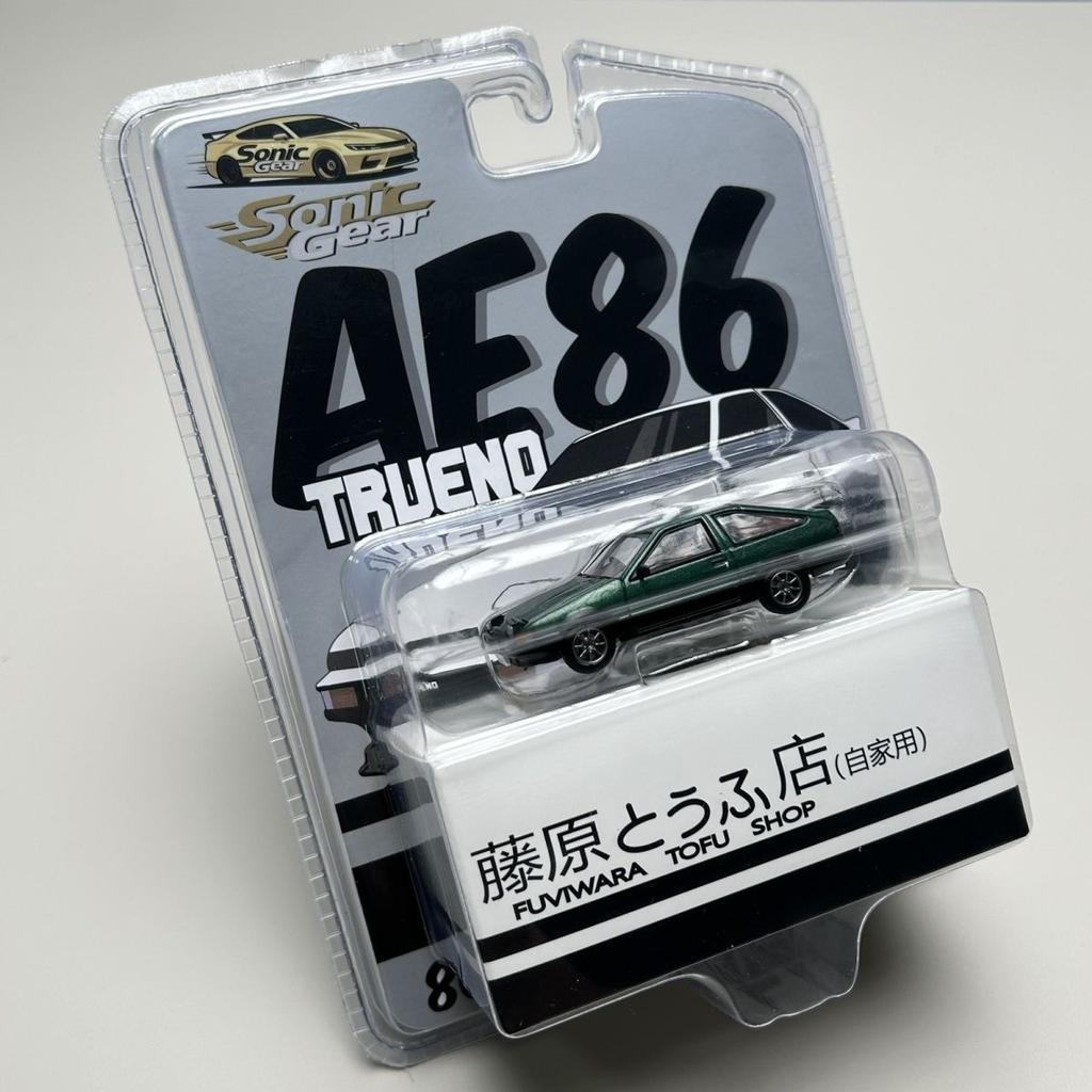 Sonic Gear 1/64 Toyota Ae86 Trueno Super Rennwagen Jdm Diecast Fahrzeug Miniatur Freilauf Räder Sammlung Geschenk Für Kinder Jungen