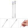 Nail Spatula Spoon Acrylic Gel Powder Stainless Steel Mix Stirring Rod Manicure Tool Set Pink