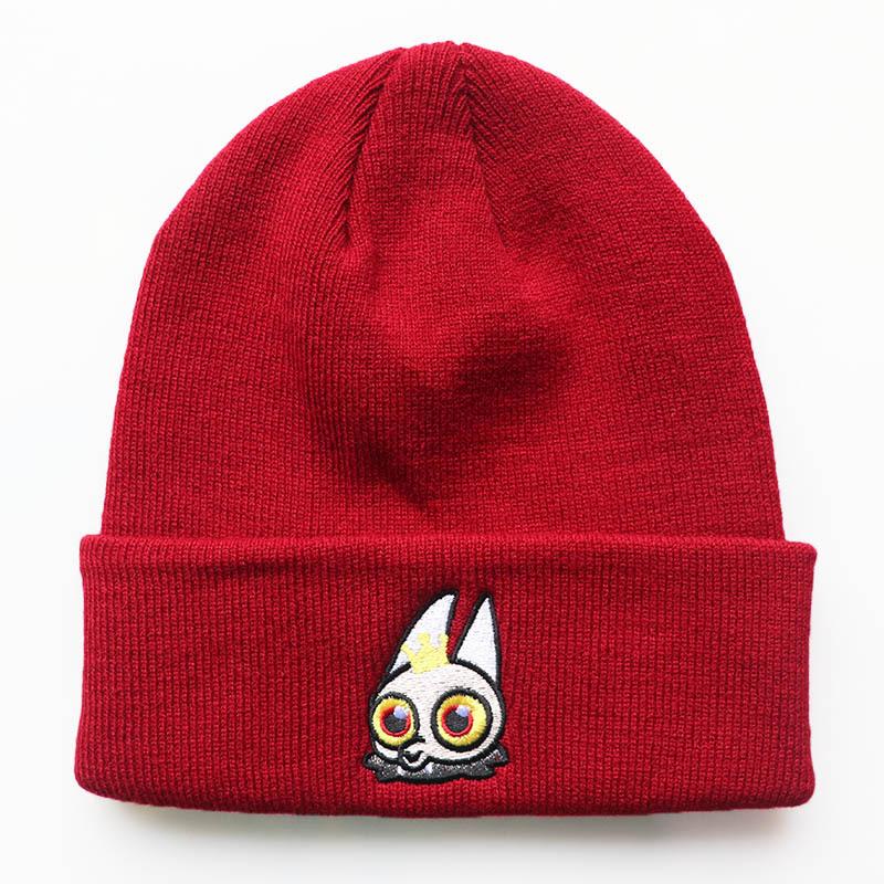 Unisex Fashion Cartoon Game Bunny Embroidered Knit Hat Autumn Winter Outdoor Warm Hexagonal Woolen Hat Cold Weather Hat