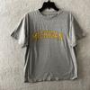 T-shirt da uomo Pro Edge Grigia Grafica Michigan Taglia L Cotone Manica Corta Girocollo