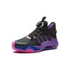 Anta Kids Comfortable Daily Non-Slip Mid-Top Basketball Shoes Kids Sneakers Black Purple A312411107-4