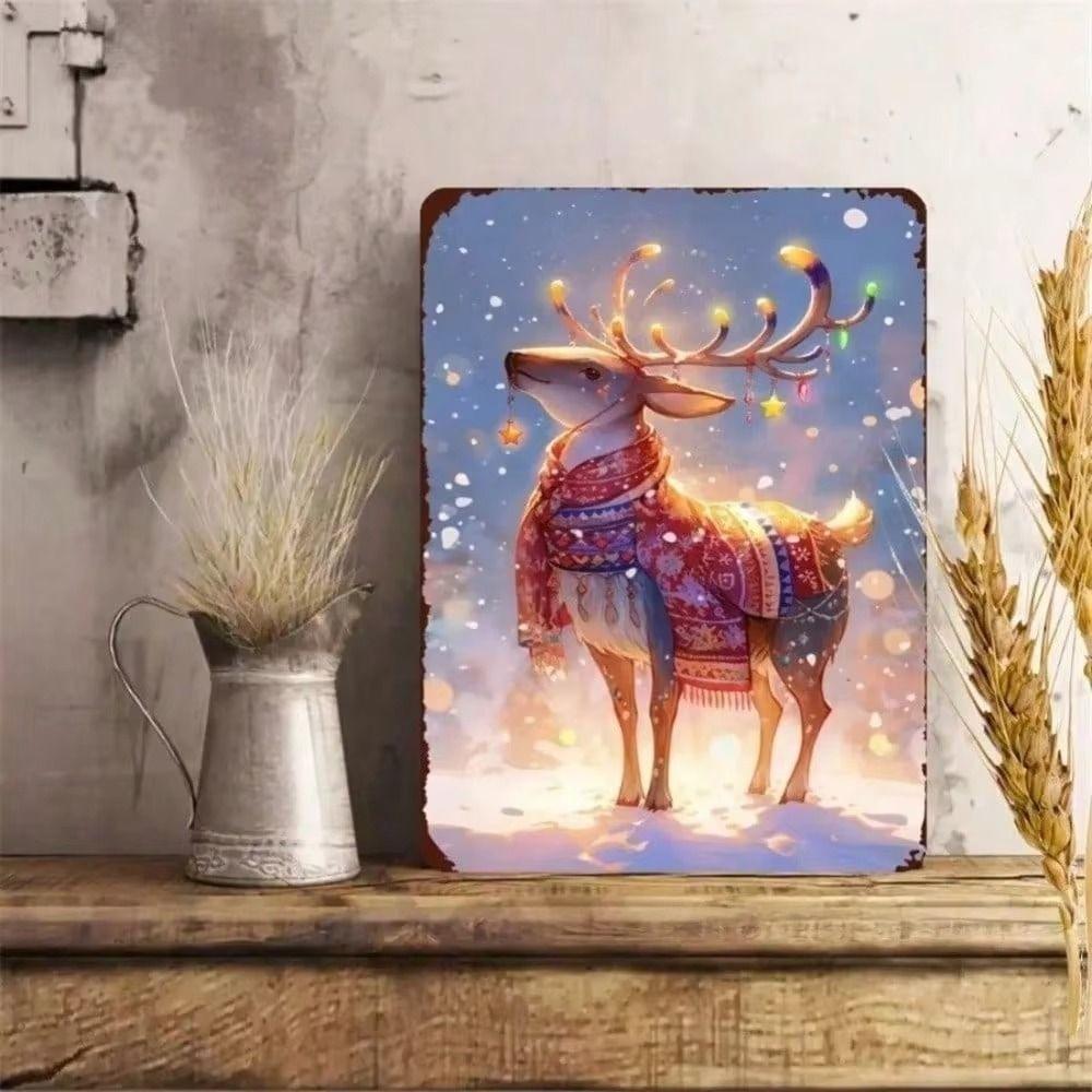 Metal Wall Art Decor 20x30cm Rustic Tin Sign Vintage Home Decoration