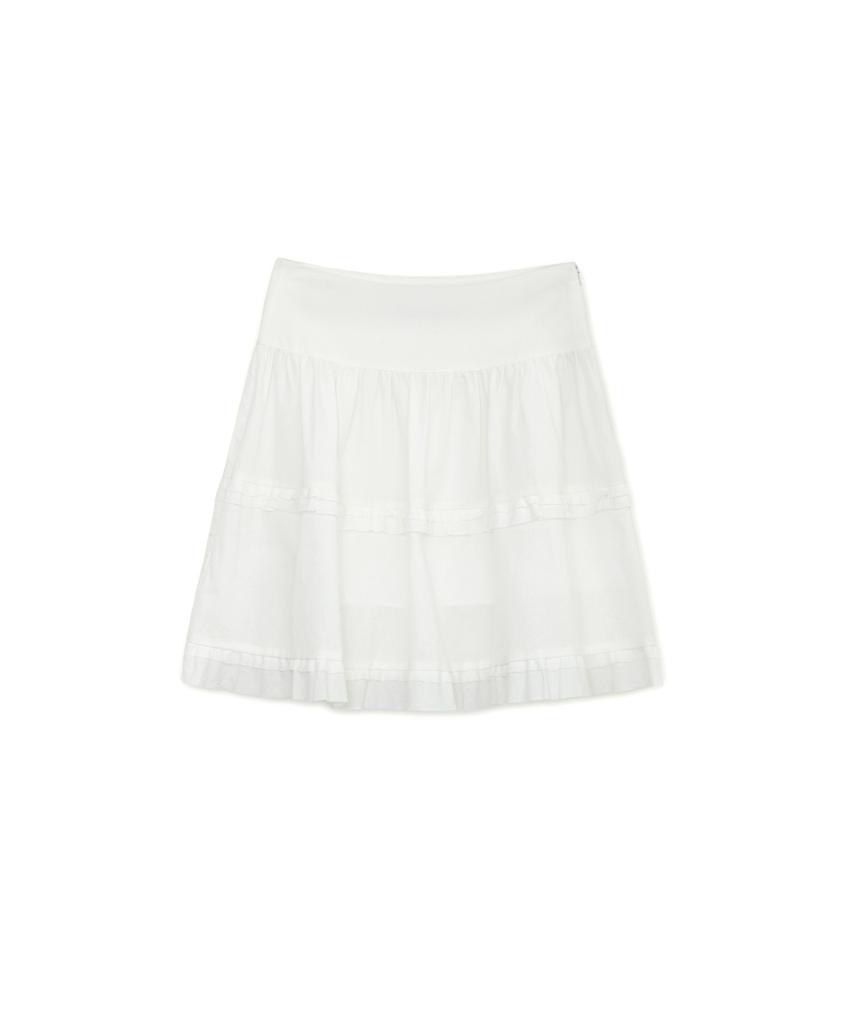 Sunburn Project Frill Midi Skirt, White