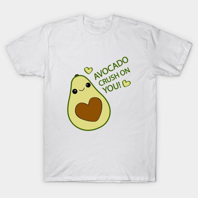 

Unisex Fashion TShirt Avocado Crush On You Print TShirt Plus Size S-5XL T-Shirt 100%Cotton Tops O Neck Short Sleeve Tees S белый
