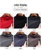Herren Pullover 100% Reine Wolle Unifarben Jacquard Rollkragen, Hoher Kragen Basisschicht für Herbst/Winter 2025
