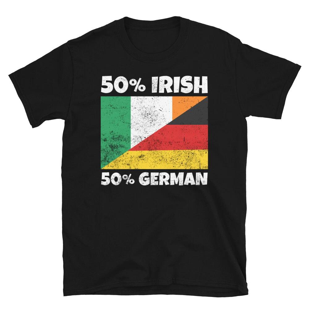 50% Irish 50% German Ireland Irish Proud T-Shirt S