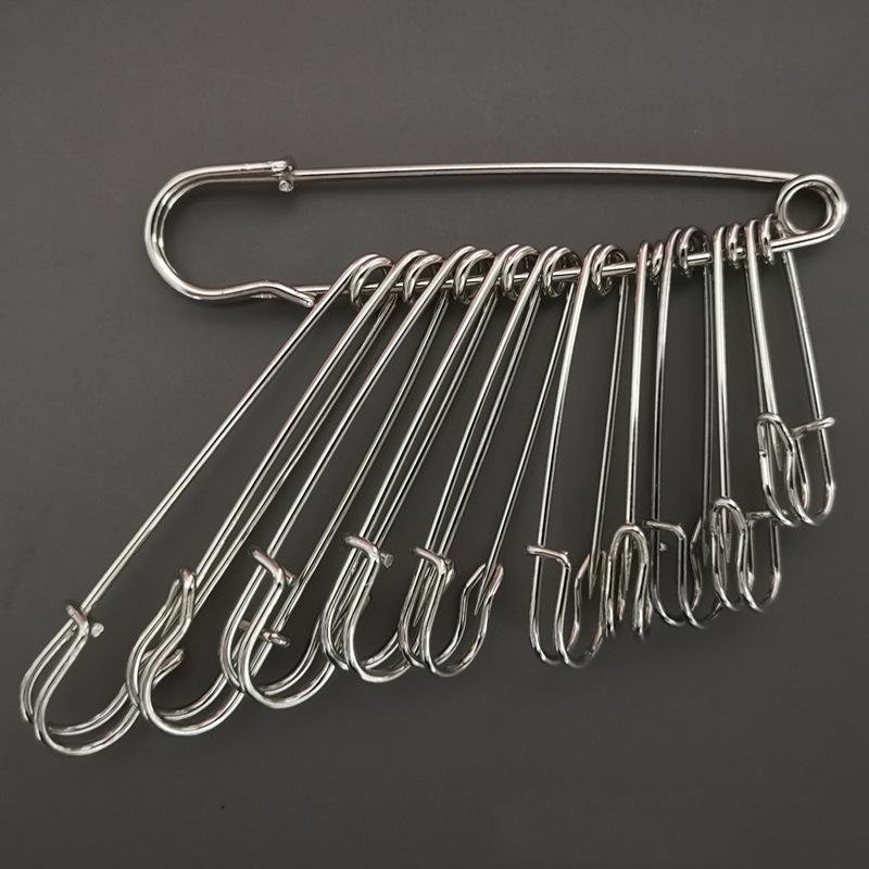 

1/5pcs 10cm Large Safety Pins Alloy Steel Needles Sewing Pins Brooch for Jewelry DIY Sewing Apparel Accessories 1pc срібний