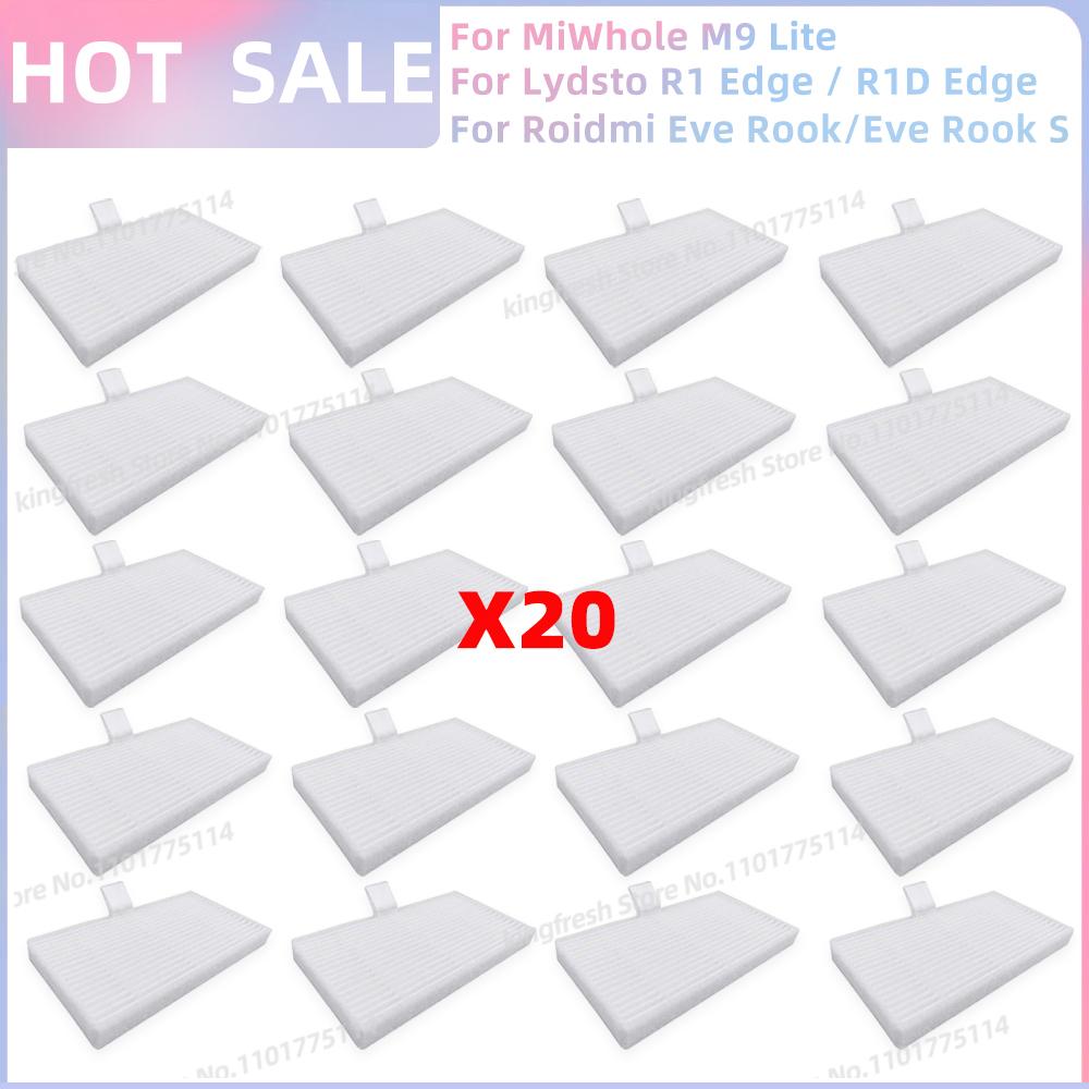 Fit For Lydsto R1D Edge /MiWhole M9 Lite/Laresar L10/Vyzzle D10/ iBoto Smart X530 Aqua Parts Filter Brush Mop Cloth