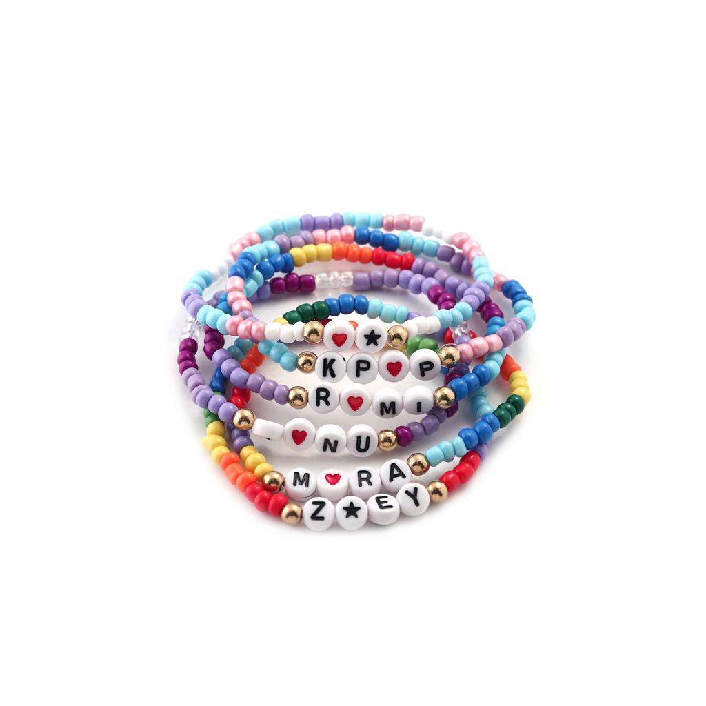 Witch Hunter Bracelet, Rumi Siyin Sword Cartoon Star Love Beaded Diy Bracelet Kpop Element Peripheral