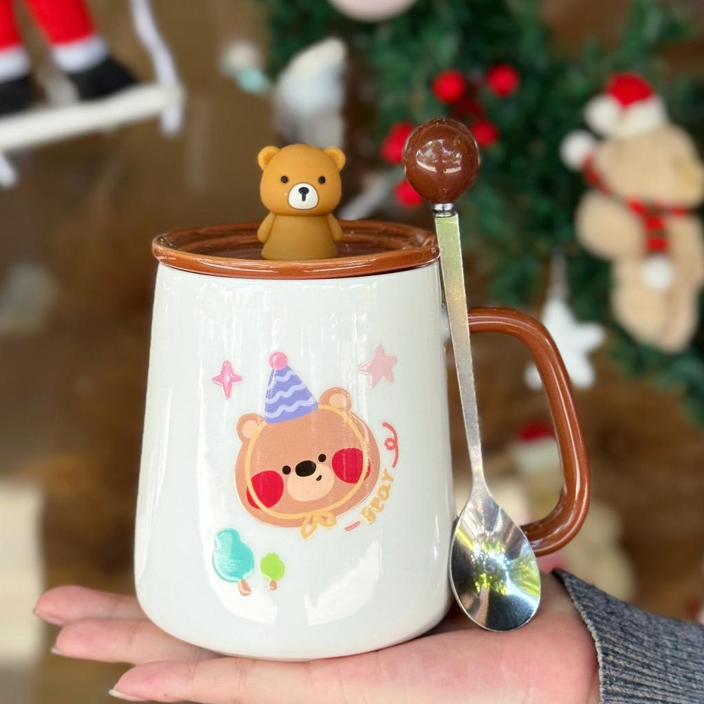 Weihnachtsgeschenk Mädchen Keramiktasse süße Tasse Souvenir praktisch Kinder neue Wassertasse 2025 Jungen