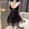 Sexy Lingerie Sexy Perspective Mesh Pajamas Seduction Pure Desire Free Flirting Lace Suspender Pajamas 6011