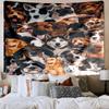 Butterflies And Bulldog Garden Tapestry Room Decoration Wall Hanging for Living Room Bedroom, Dormitory, Birthday and Christmas Gifts