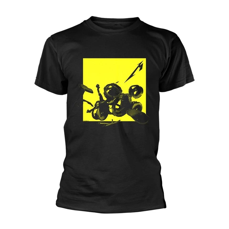 Metallica Broken Burnt Drums Official Tee T-Shirt Mens Unisex