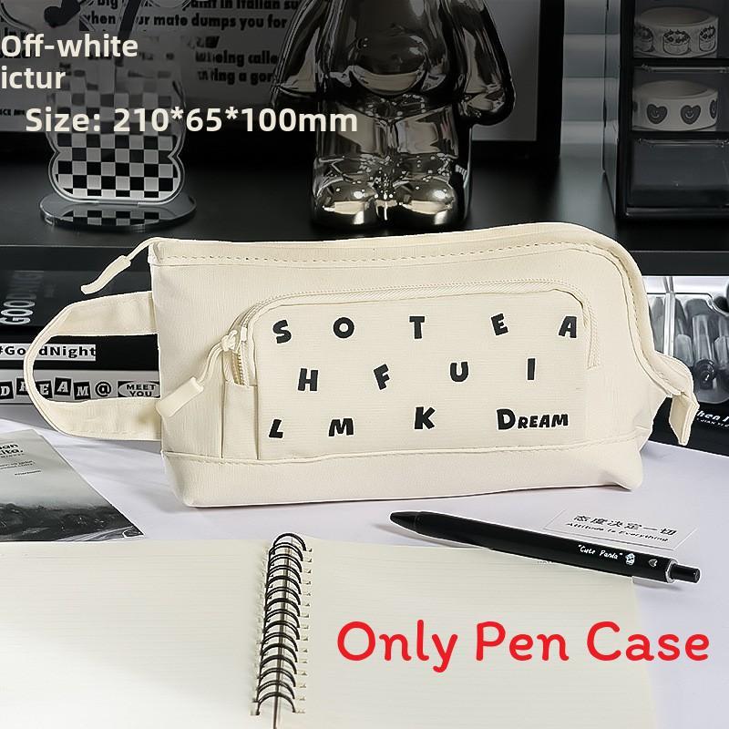 Basic Pencil Case With Large Openings For Stationery Storage And Organization For Students And Adults