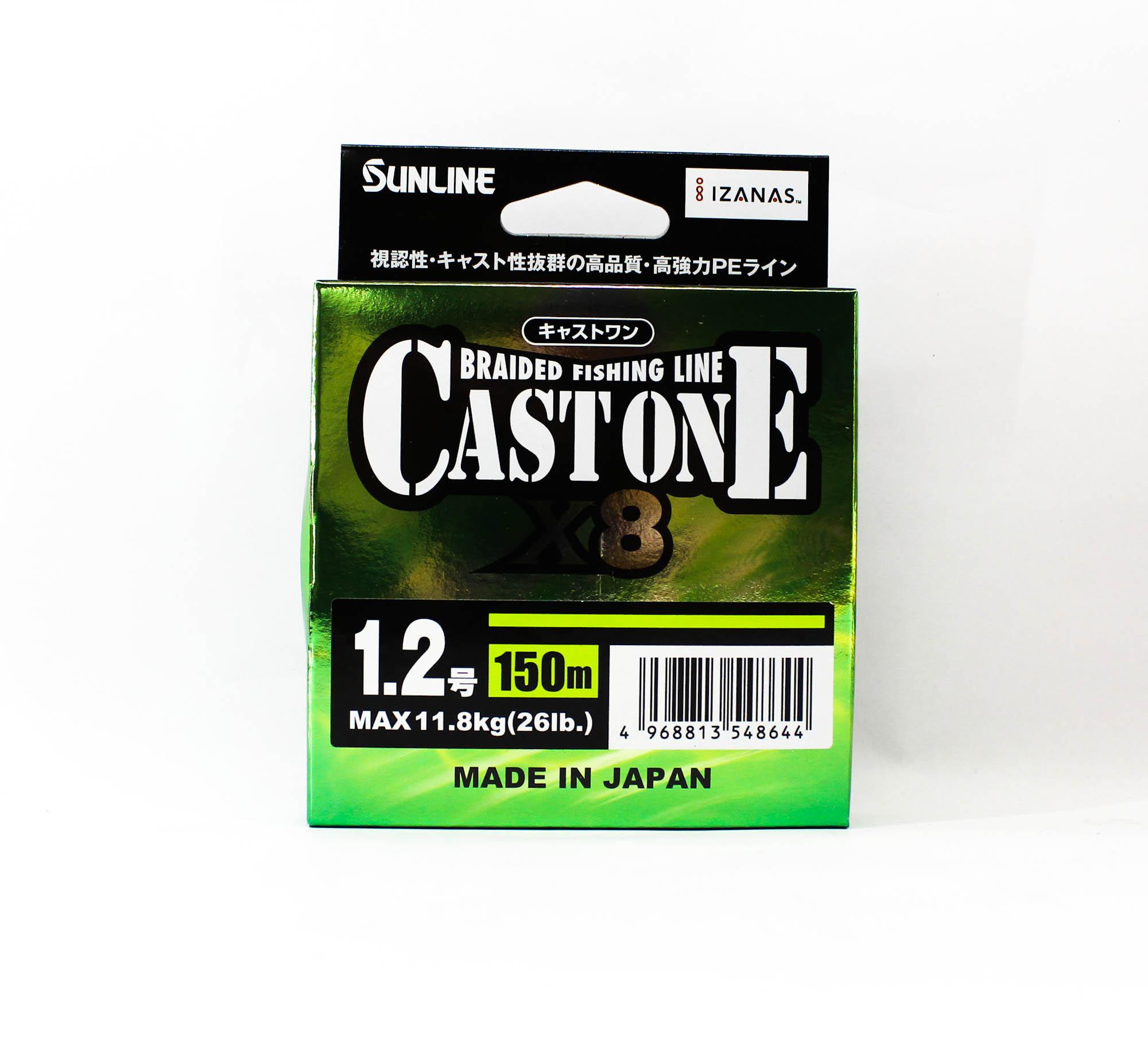 

Sunline P.E Line X8 Cast One HG 150M P.E 1.2 20lb Light Green (8644) светло-зеленый