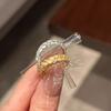 ~ Vintage French Brushed Woven Ring Women'S Niche Design Exquisite Fashion High-End Twist