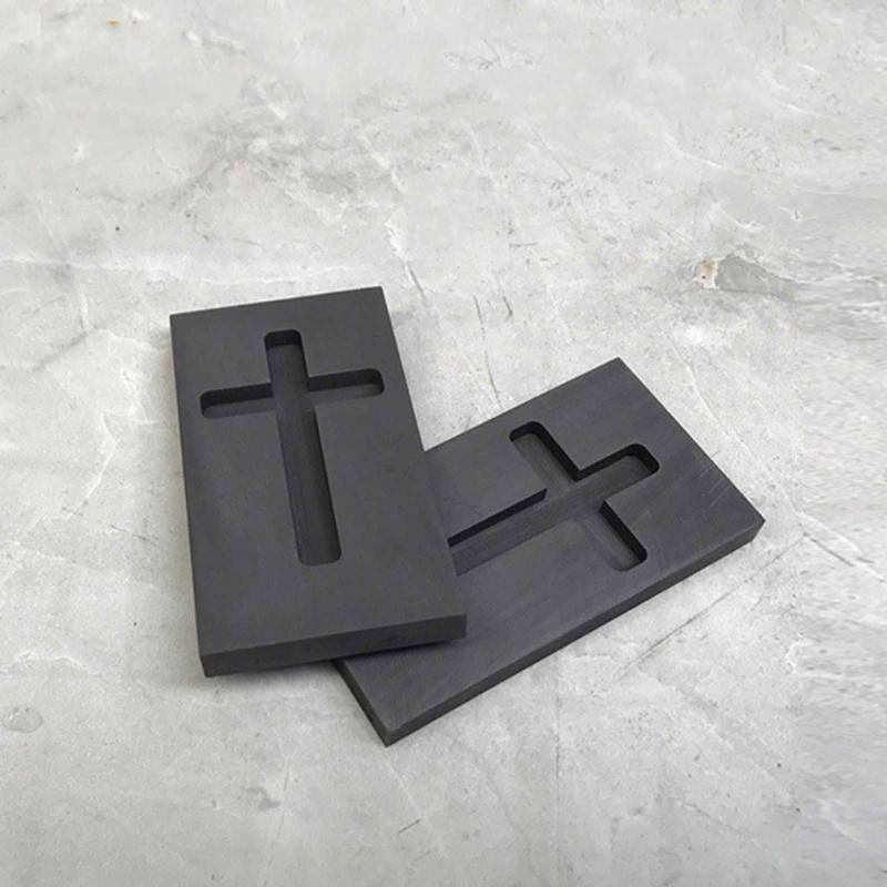 Graphite Ingot Mold Metal Casting Mold Cross-Melting Crucible Furnace for Gold Silver Aluminum Brass Zinc-Alloy