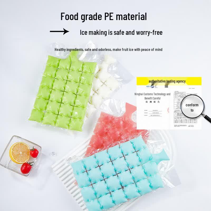SHUANG YU Disposable Self-Sealing Ice Cube Bags