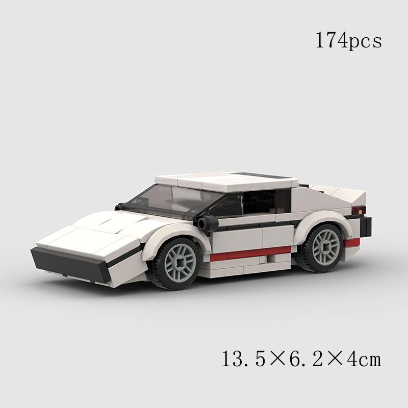 MOC Classical Speed Old Car City Super Racer Model Building Blocks Technical Sports Racing Vehicle Bricks Christmas gift Kid Toy