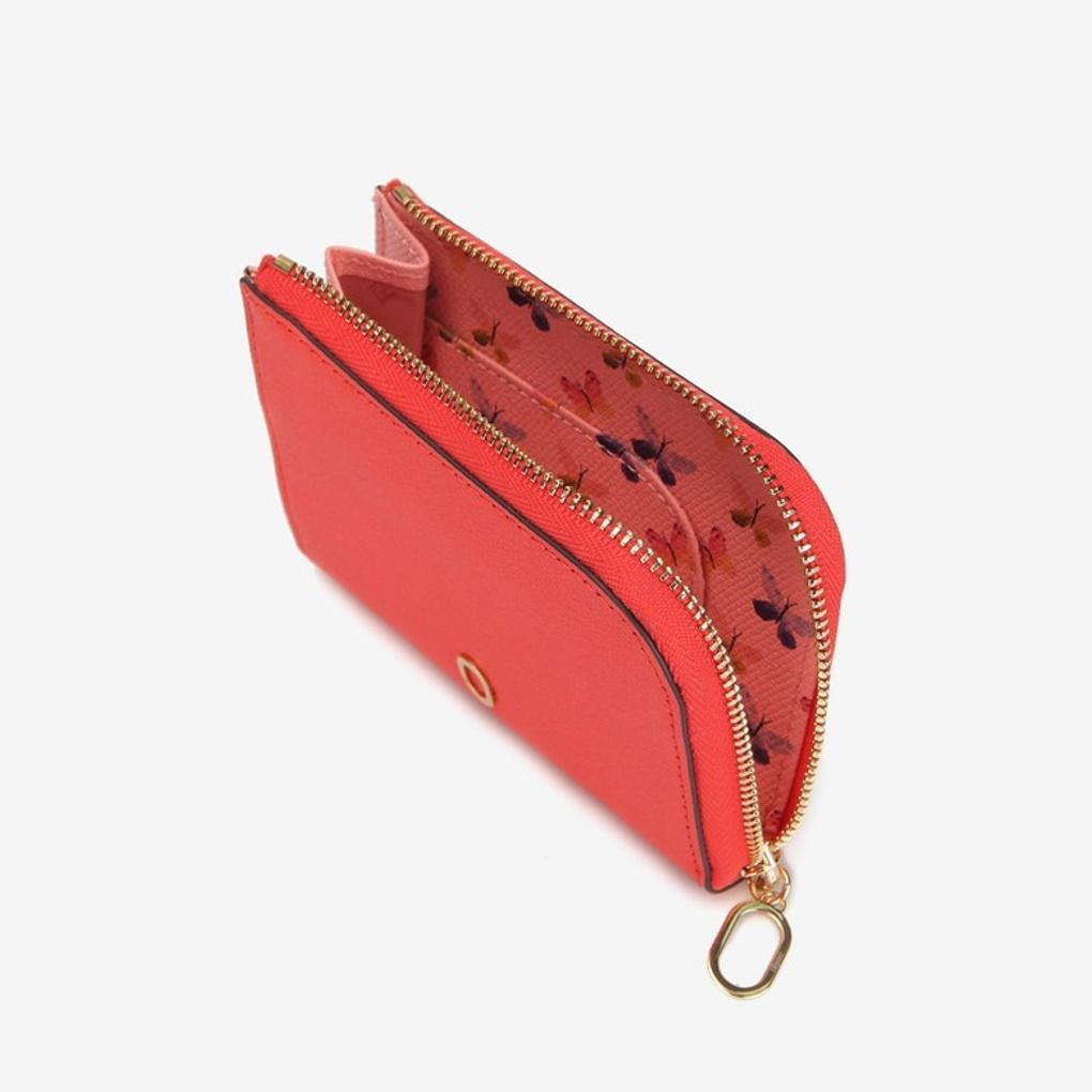 ELEGANCE Women's High-End, Sophisticated Cowhide Card Wallet BNSW04DR