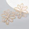 Chic European & American Statement Alloy Flower Earrings - Vintage Elegant Style for Women