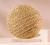 10CM Interactive Sisal Cat Scratching Ball Toy For Kitten Teeth Cleaning Anti Bite Cat Ball Sounding Toy Pet Supplies