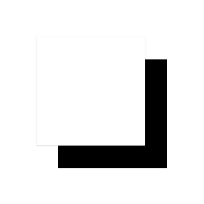 2 vinyles amovibles 91 x 33 cm - blanc, noir