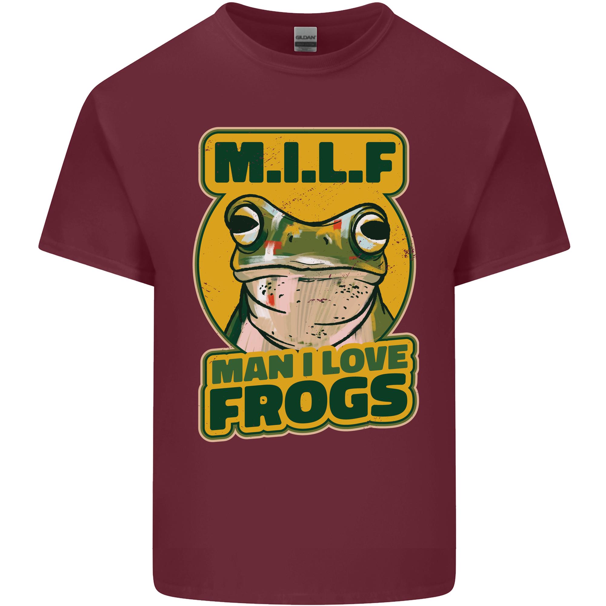 MILF Unisex I Love Frogs Unisexs Light Cotton TShirt S