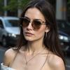 Classical Big Woodgrain Sunglasses Male Women Vintage Oversize Square Sun Eyeglasses Men Women Stylish Summer Vacation Driving Shades