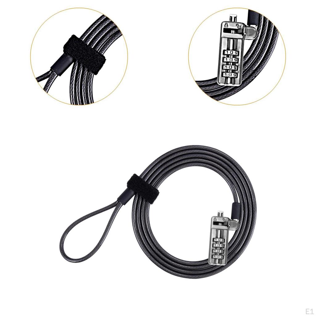 Anti Theft Laptop Lock, Combination Lock Professional, Accessories, Easy to Use for 6x 2.5mm Small