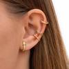 Versilbertes Ohrring-Set 16 Stil 3 Stück/Set Piercing Ohrstecker für Frauen Mädchen Regenbogenfarbe Ohr-Set Pendientes für Frauen Geschenk