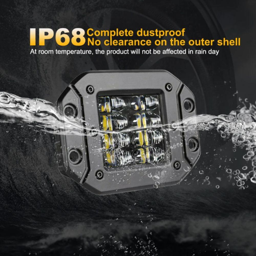 5 Inch Size Flush Mount Light 12V Voltage LED Pods Light Work Light Off Road Light  Off Road Use