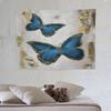 Traumschmetterling Wandteppich Lila Tuschemalerei Schmetterlinge Kinder Mädchen Wandteppiche Heimdekoration für Wohnzimmer Schlafzimmer