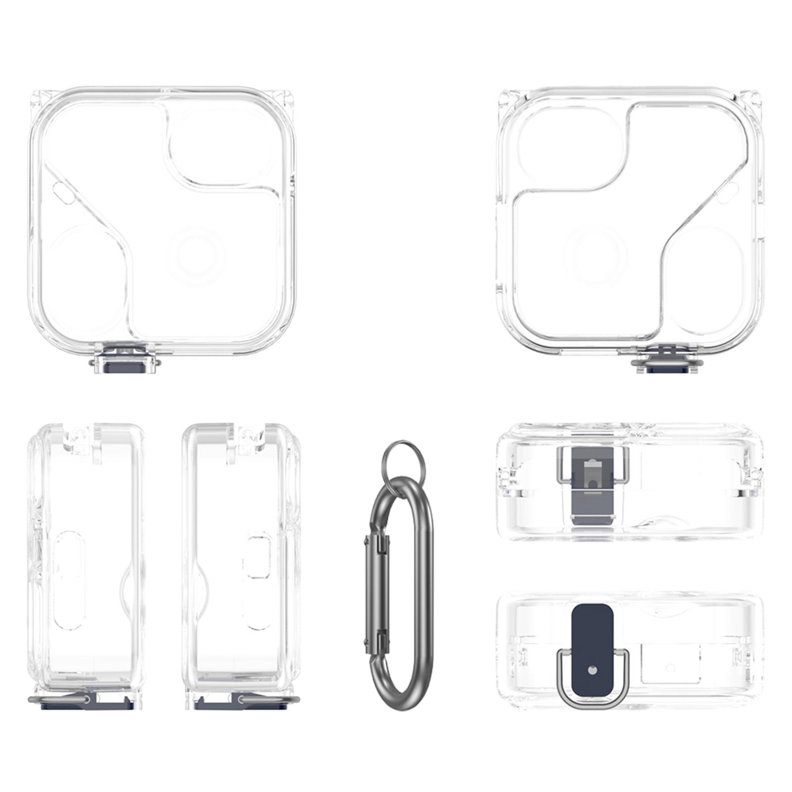 Earphone Protective Cover with Carabiner Headphone Protective Case Washable for Nothing Ear (3) Bluetooth-compatible Earbuds прозрачный