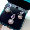 Luxury Pearl Jewelry Set: Elegant Necklace & Stud Earrings for Women
