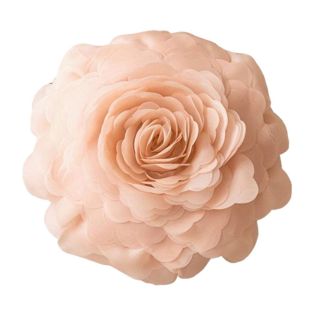 3D Rose Flower Decorative Cushions Pillows Case Handmade for Sofa Bed Living Room Bay Window Wedding Gift