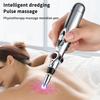 Electric Massage Pen Adjustable For Body Back Hand Massage Press And Relax Muscles, Charge Powered Silver