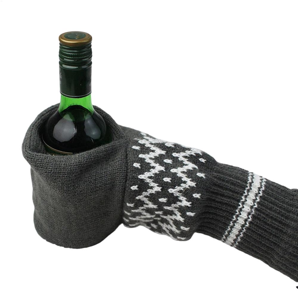 

Beer Mittens Insulated Beverage Mitt Holder - Winter Warm Beer Can & Drink Glove for Camping, Bar, Home Kitchen Holiday Party